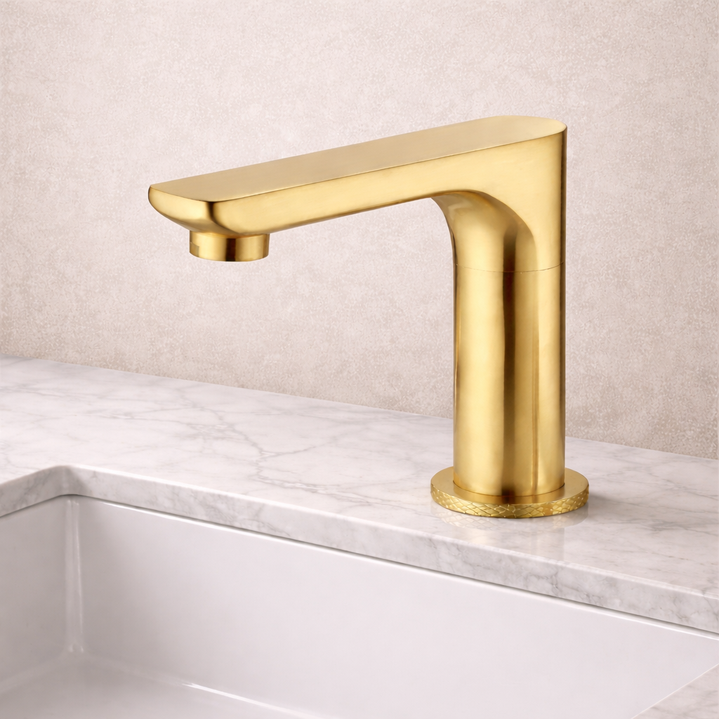 Fontana Commercial Restroom Brushed Gold Touchless Faucet